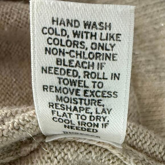 Frenchi Tan Metallic Long Cardigan Women’s Small Sparkle Knit Open Sweater - Picture 5 of 7